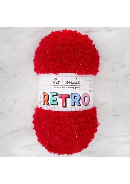 La Mia Retro Kırmızı El Örgü Ipi - LM0310