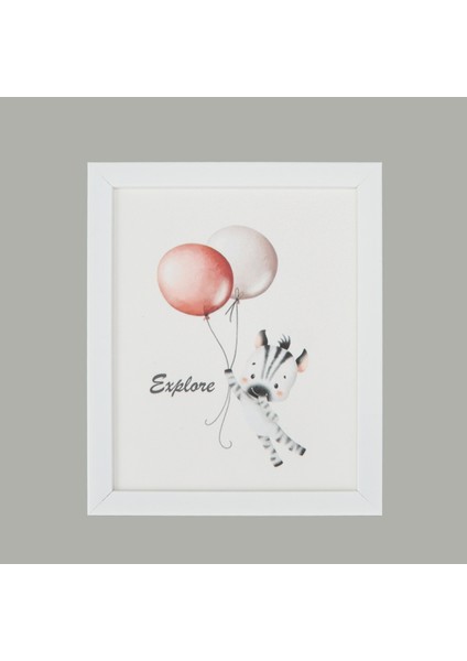 Deco Animal Tablo - Renkli -28X23 cm fırsatları