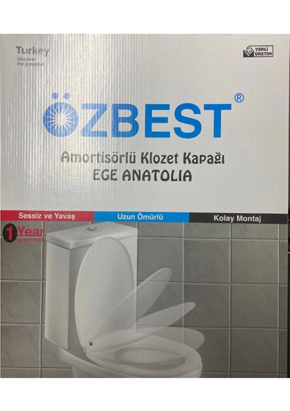 Lüks Yavaş Kapanan Amortisörlü Klozet Kapağı Ses Önleyicili, Kolay Montaj Her modele uyumlu fiyatları
