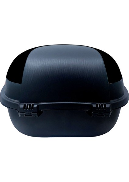XT11-B 28 Litre Motosiklet Arka Çanta Siyah Parlak Su Geçirmez ABS Top Case Çift Kilitleme Üniversal indirimleri