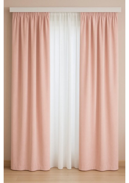 Kadife Fon Perde Tek Kanat 13257