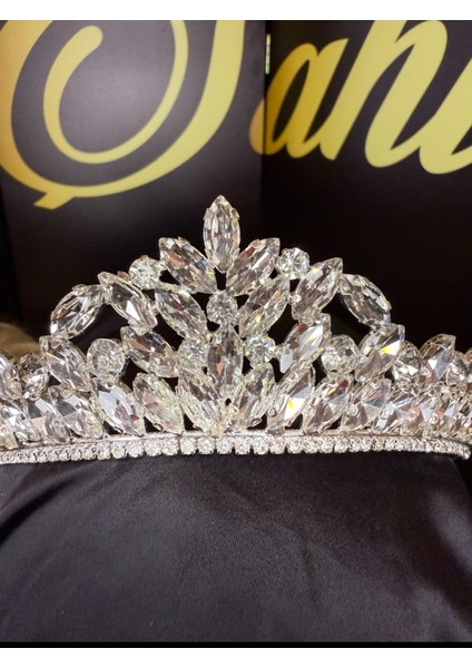 Üst Kalite Kristal Zirkon Taş Abiye Gelin Taç modelleri