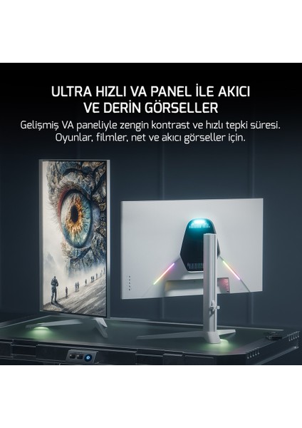 Rapid V90 27'' 300Hz 0.5ms Fast Va Fhd Pivot Rgb Gaming Monitör indirimleri