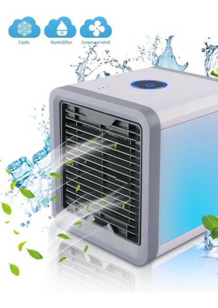 Masa Üstü Kara Fan Soğutur Nemlendirir Doğal Rüzgar Masa Üstü Soğutucu Fan