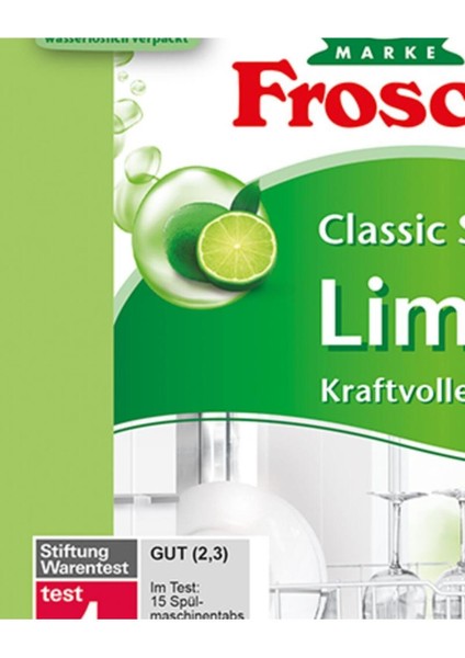 Classic Yeşil Limon Bulaşık Makinesi Tabletleri – 70 Adet, Soda Gücü, Vegan
