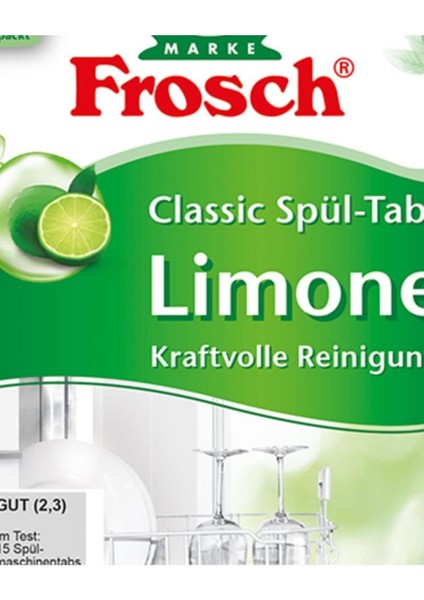 Classic Yeşil Limon Bulaşık Makinesi Tabletleri – 70 Adet, Soda Gücü, Vegan
