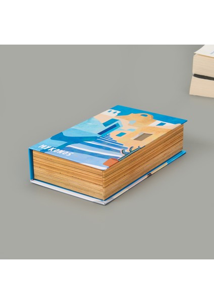 Deco Mykonos Dekoratif Kutu - Mavi - 19,5X12X5 cm fiyatları