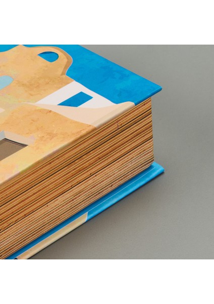 Deco Mykonos Dekoratif Kutu - Mavi - 19,5X12X5 cm fırsatları