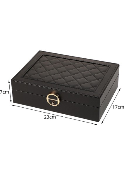 Mücevher Kutusu Organizer Düzenleyici Beyaz Kutusu Anahtarlı Kolye Küpe Saat Kutusu modelleri