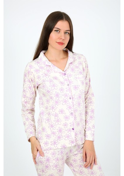 Kadın Penye Uzun Kol Pijama Takım 2776 modelleri