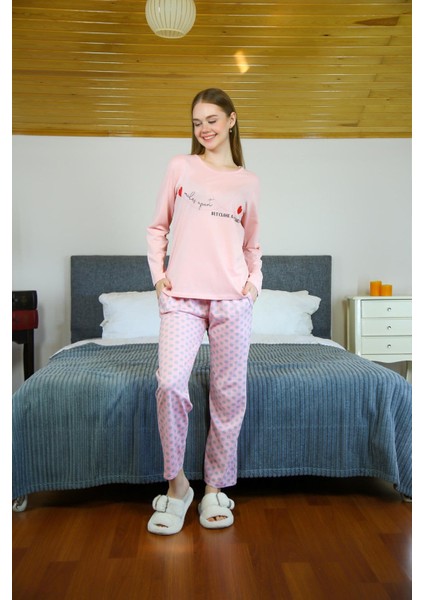 Kadın Penye Uzun Kol Pijama Takım 4115 fırsatları