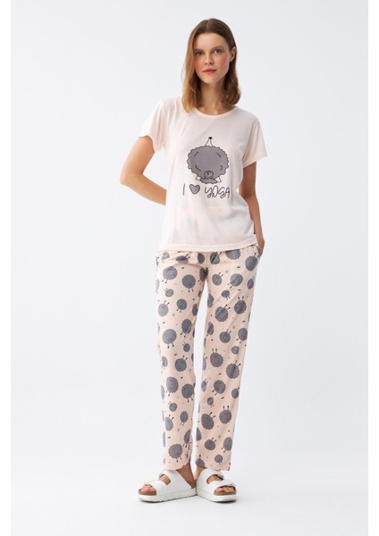 Kadın Kısa Kol Pijama Takım 20410 modelleri