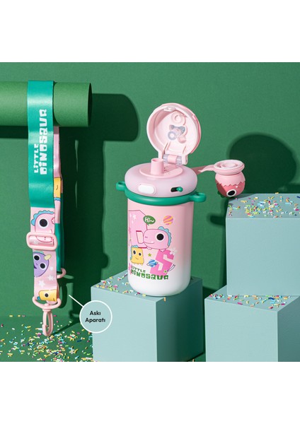 Baby Dinazor Termos Pembe 450 ml fiyatları
