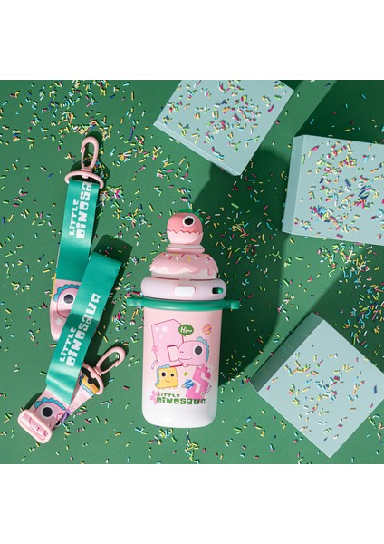 Baby Dinazor Termos Pembe 450 ml fırsatları