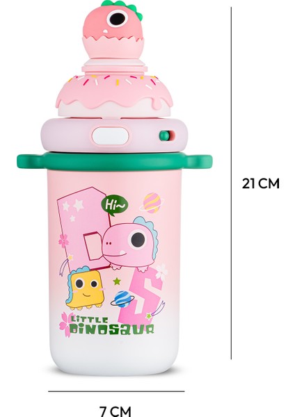 Baby Dinazor Termos Pembe 450 ml indirimleri