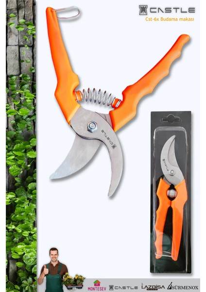 Lz-K2 Budama Makası Bağ Makası Bahçe Ağaç Dal Kırpma Makası