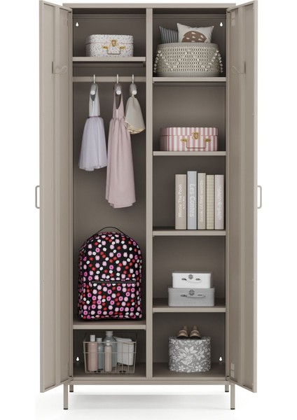 Pera Metal Elbise Dolabı, Soyunma Dolabı, Iki Kapılı, 80,50 x 50 x 189,50 cm modelleri