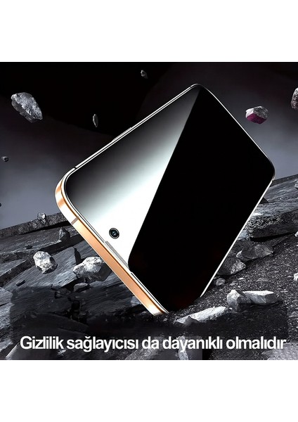 iPhone 16 Pro Max Uyumlu Full Seri Ekran Koruyucu Kırılmaz Cam Ekran Koruyucu + Kolay Uygulama Aparatı Tam Uyumlu