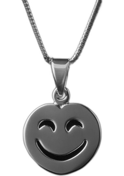 925 Ayar gümüş kolye gülen yüz SM8063 fiyatları