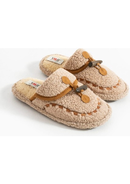 Kadın Ev Terliği Peluş Terlik Çeyiz ve Bohça Terliği Ses Yapmaz Kalın Taban