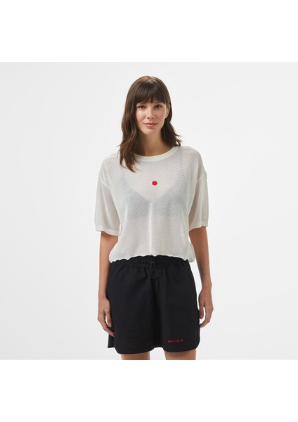 Unıted4 Kadın Beyaz Triko