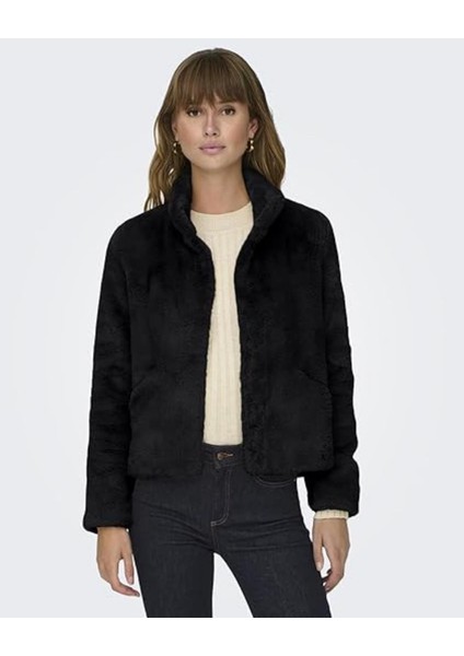 Only 15295423 Newvıda Lıfe Tuylu 2 Sus Cep Onden Cıtcıtlı Pelus Kısa Mont fırsatları