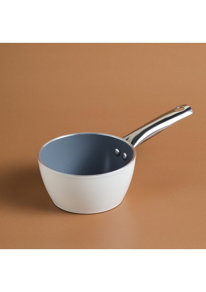 x Refika Swiss Crystal Metal Kulplu Sütlük 14 cm Creamy