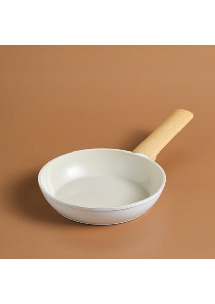 x Refika Swiss Crystal Almond Cream Indüksiyon Tabanlı Tava 18 cm