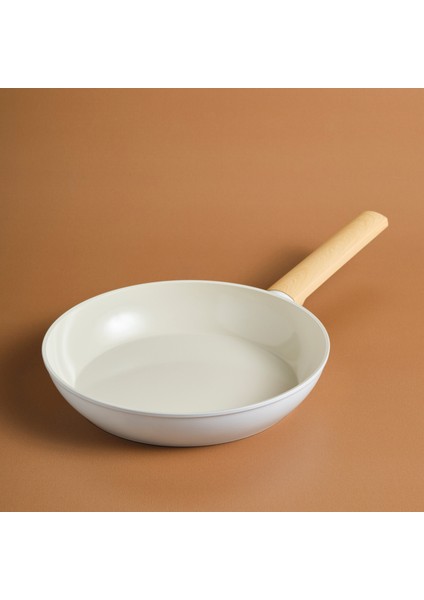 x Refika Swiss Crystal Almond Cream Indüksiyon Tabanlı Tava 26 cm