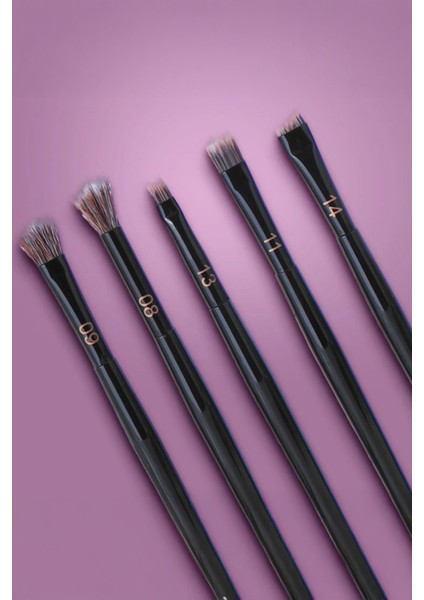 Black Gold Serisi Çantalı Göz Makyaj Fırçası Seti 6 Parça fiyatları