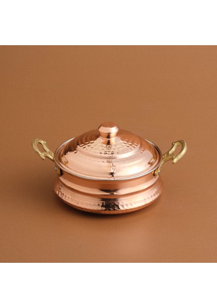 Ahlat Bakır Mini Güveç Tencere 12 cm