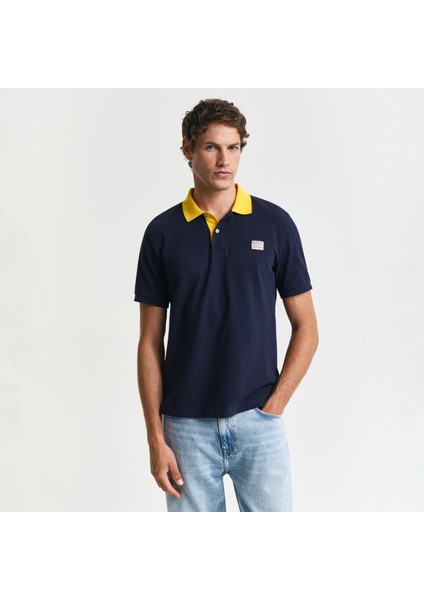 Erkek Lacivert Regular Fit Polo