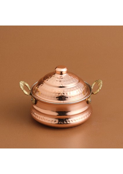 Alacahöyük Bakır Mini Güveç 10 cm
