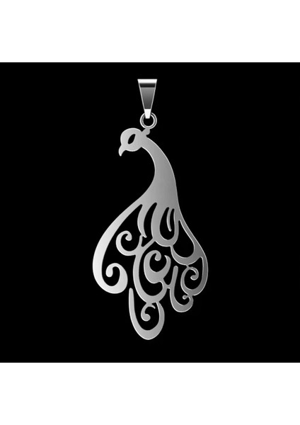 925 Ayar Gümüş Kolye Tavus Kuşu SM7900