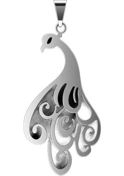 925 Ayar Gümüş Kolye Tavus Kuşu SM7900 fiyatları