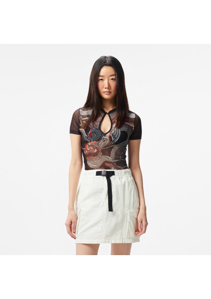 Unıted4 Kadın Siyah Bodysuit