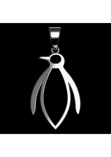 925 Ayar gümüş kolye penguen SM7712