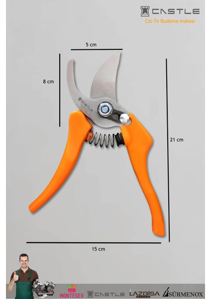 Lz-K2 Pro Budama Makası Bağ Makası Bahçe Dal Kırpma Makası modelleri