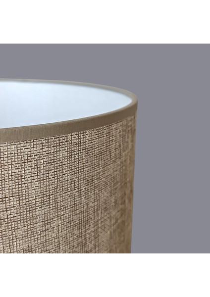 Lersen Taş Dokulu Kahverengi Abajur fırsatları