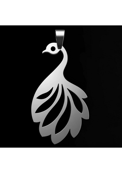 925 Ayar Gümüş Kolye Tavus Kuşu SM7897