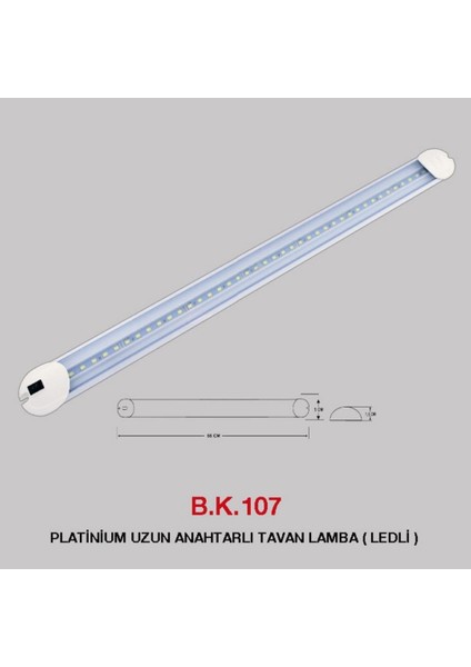24V Floresan Tavan Lambası Ledli Beyaz Anahtarlı (660 Mm) fırsatları
