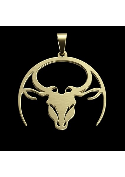 8 Ayar Altın Kolye Ucu Boğa GM8239 1 gr