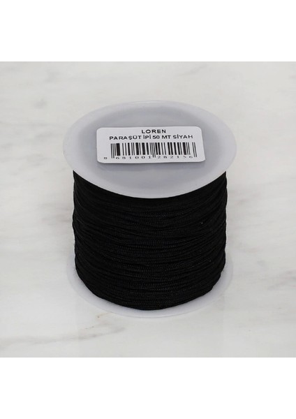 Loren Paraşüt Ipi 100 mt Siyah