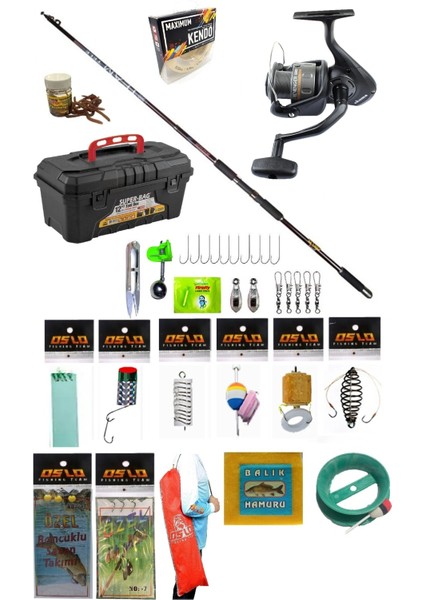 Okuma Revenger Rv-55 360CM 100-200GR Oslo Team Deniz ve Göl Kıyı Olta Takımı Seti