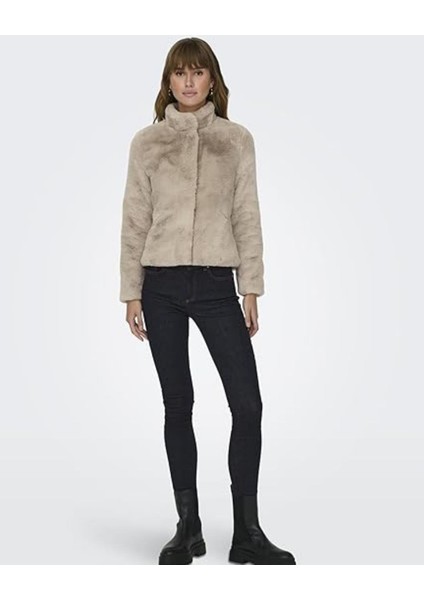 Only 15295423 Newvıda Lıfe Tuylu 2 Sus Cep Onden Cıtcıtlı Pelus Kısa Mont fırsatları