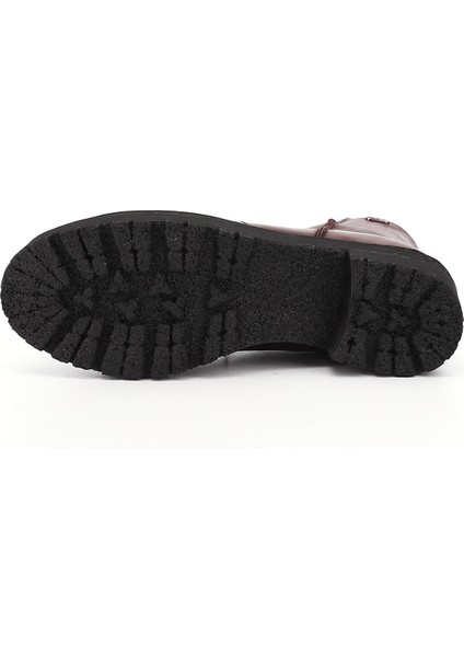 Kadın Antik Bordo Fermuarlı Kalın Topuklu Hakiki Deri Bot fırsatları