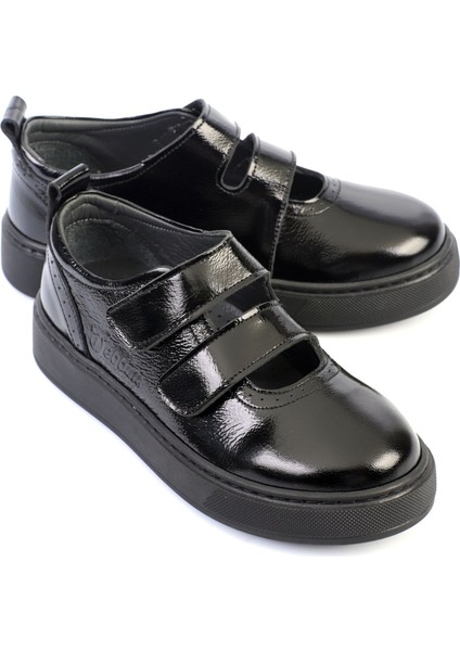 Twin-Siyah Hakiki Deri Kız Çocuk Okul Ayakkabısı indirimleri
