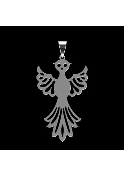 925 Ayar gümüş kolye anka kuşu SM7769