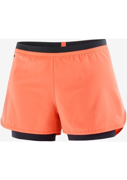 Cross 2ın1 Kadın Koşu Şortu Coral LC2133100
