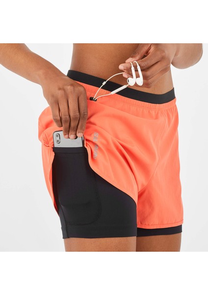 Cross 2ın1 Kadın Koşu Şortu Coral LC2133100 fırsatları